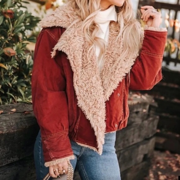 Free People Owen Sherpa Fleece Jacket - Picture 5 of 9